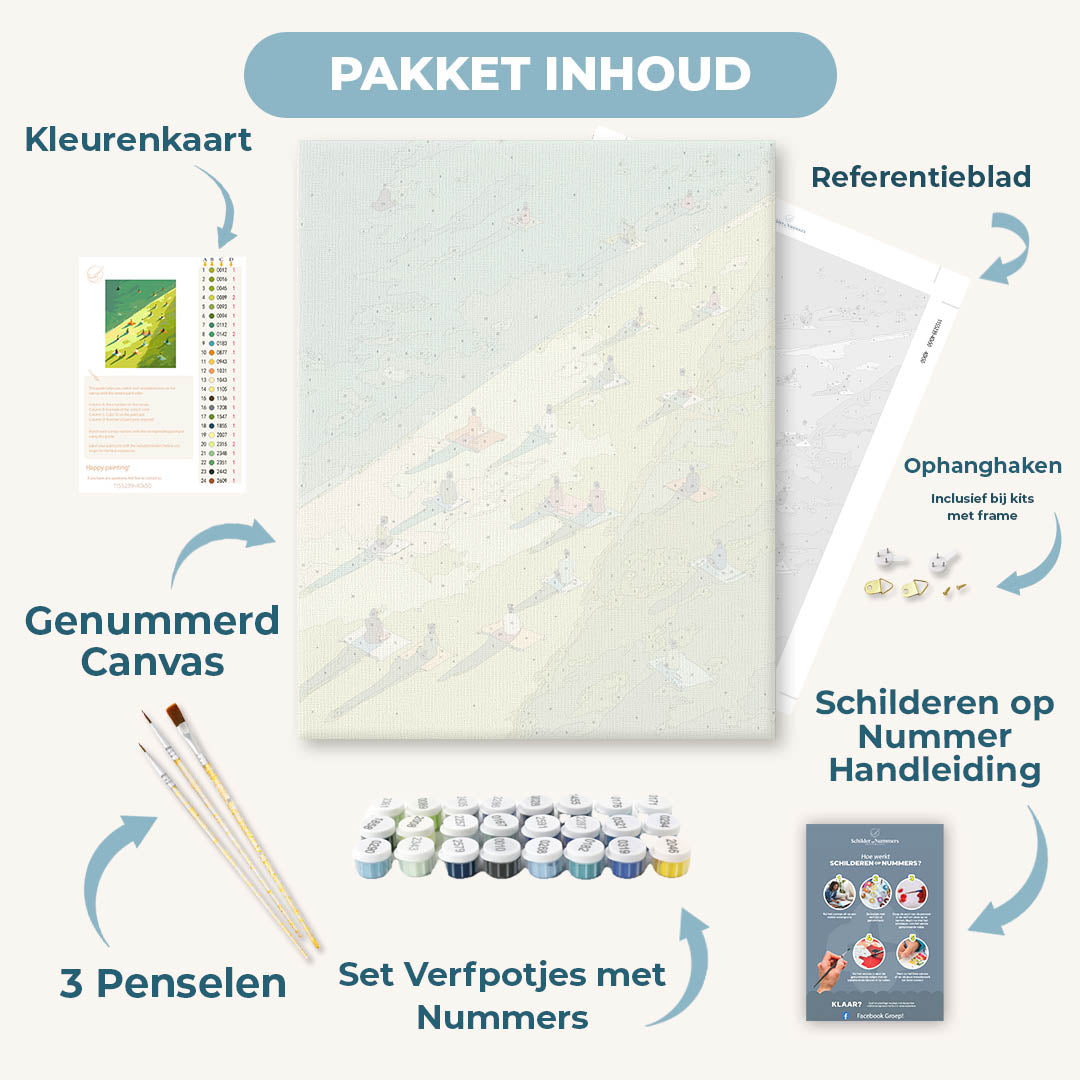 Veld vol mensen