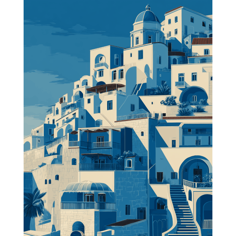 Blauw Positano