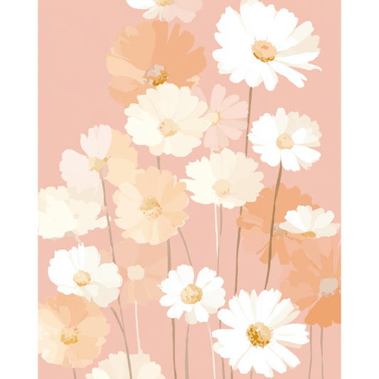 Roze behang