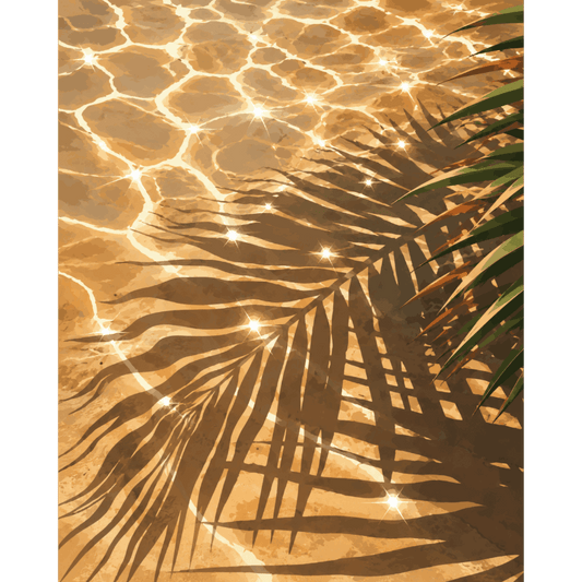 Gouden watergloed