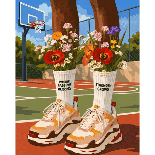 Bloeiende basketbal
