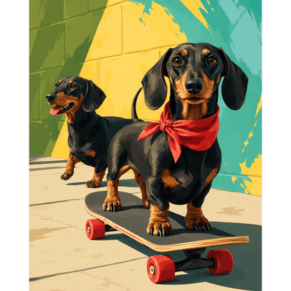 Skater teckel