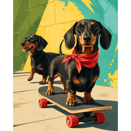 Skater teckel