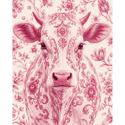 Delfts roze koe