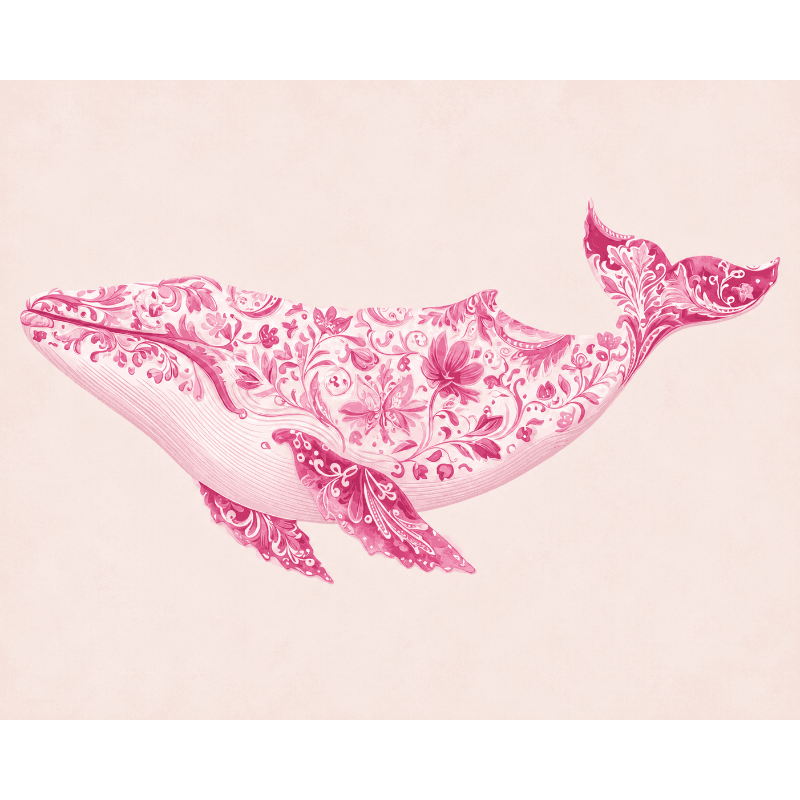 Delfts roze walvis