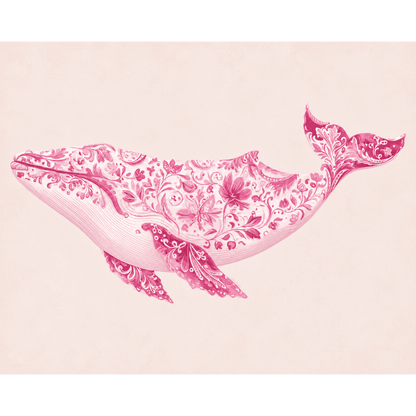 Delfts roze walvis