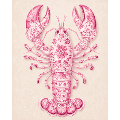 Delfts roze kreeft