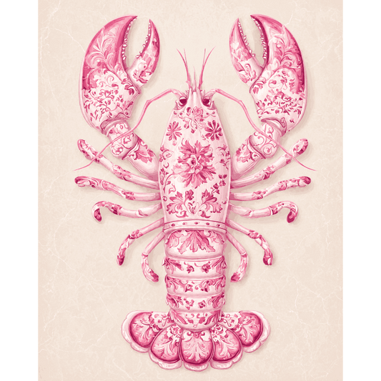 Delfts roze kreeft