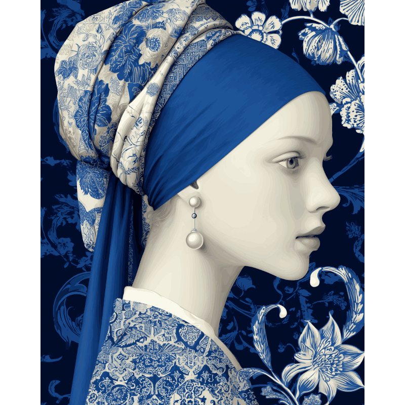 Blauwe elegantie