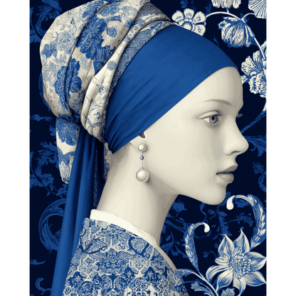 Blauwe elegantie