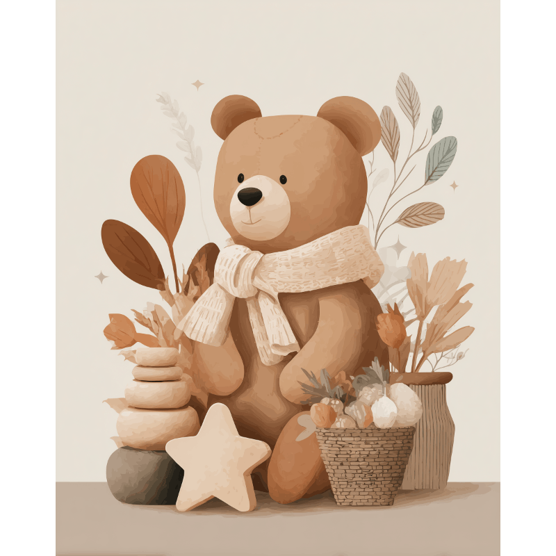 Teddybeer - Schilder Op Nummers