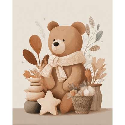 Teddybeer - Schilder Op Nummers