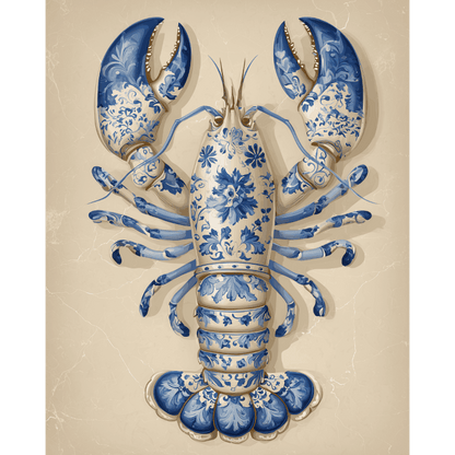 Delfts blauwe kreeft