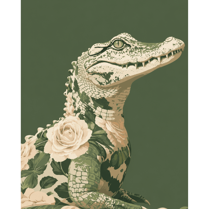 Een chique alligator