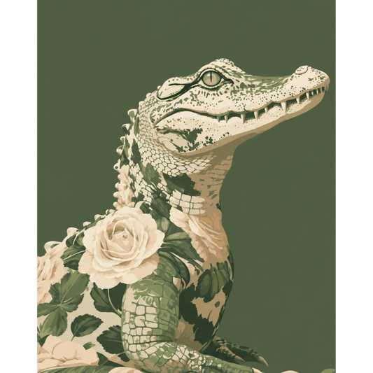 Een chique alligator