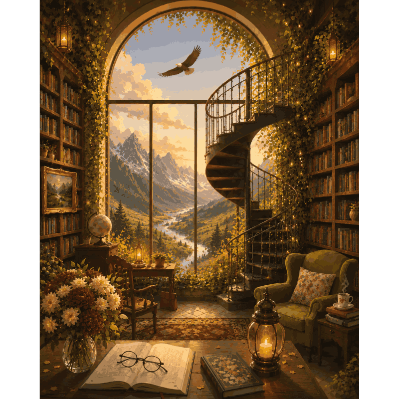 Fantasie bibliotheek