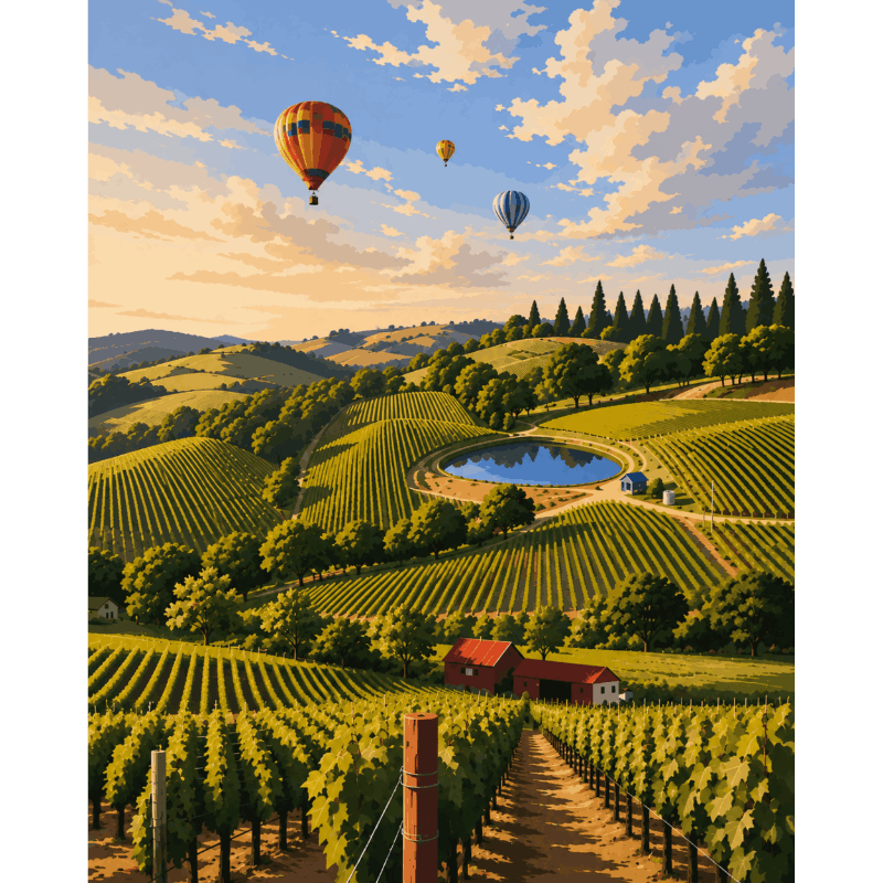 Napa van bovenaf