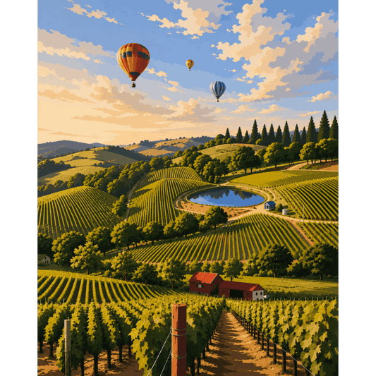 Napa van bovenaf