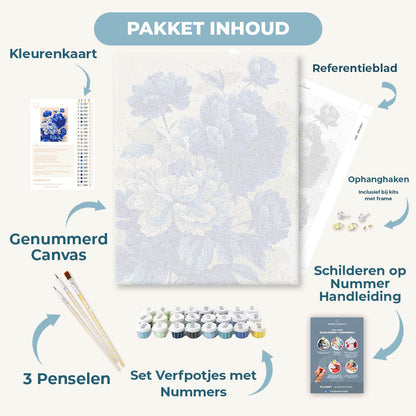 Blauwe pioenen