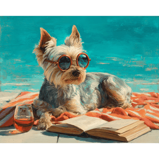 Hond op het strand