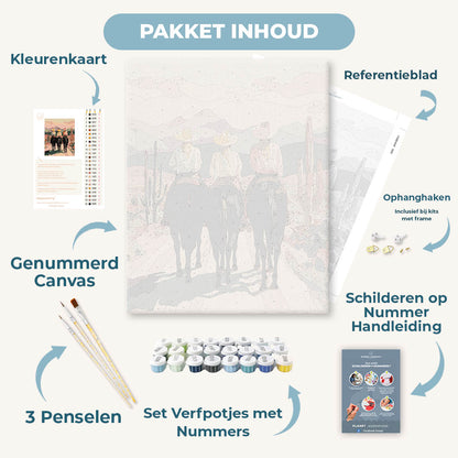 Drie op het pad