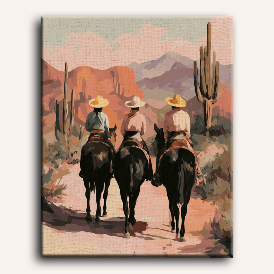 Ruiters van de canyon