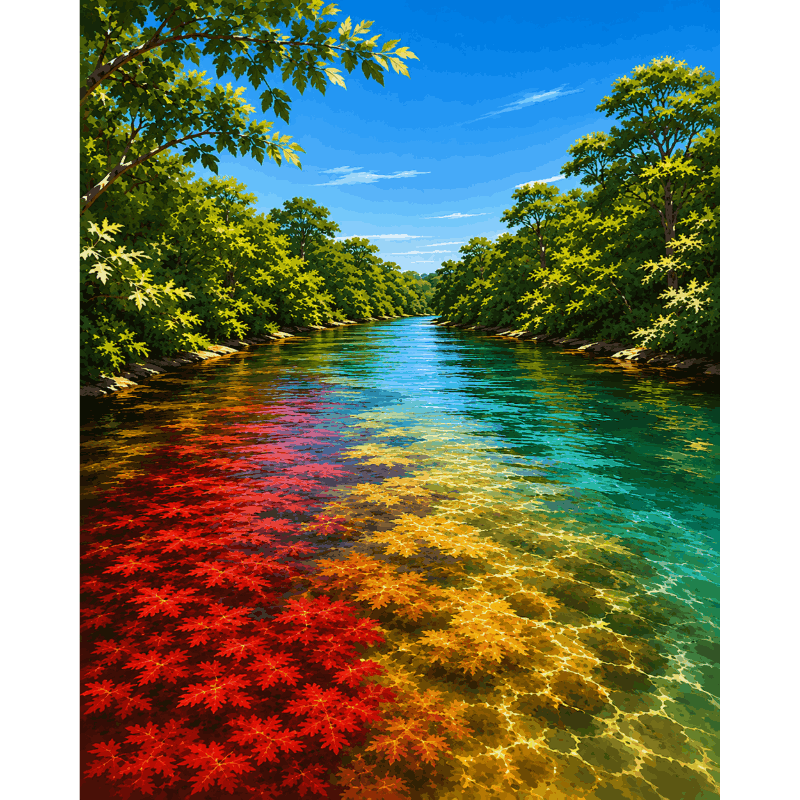 Vijfkleurige rivier