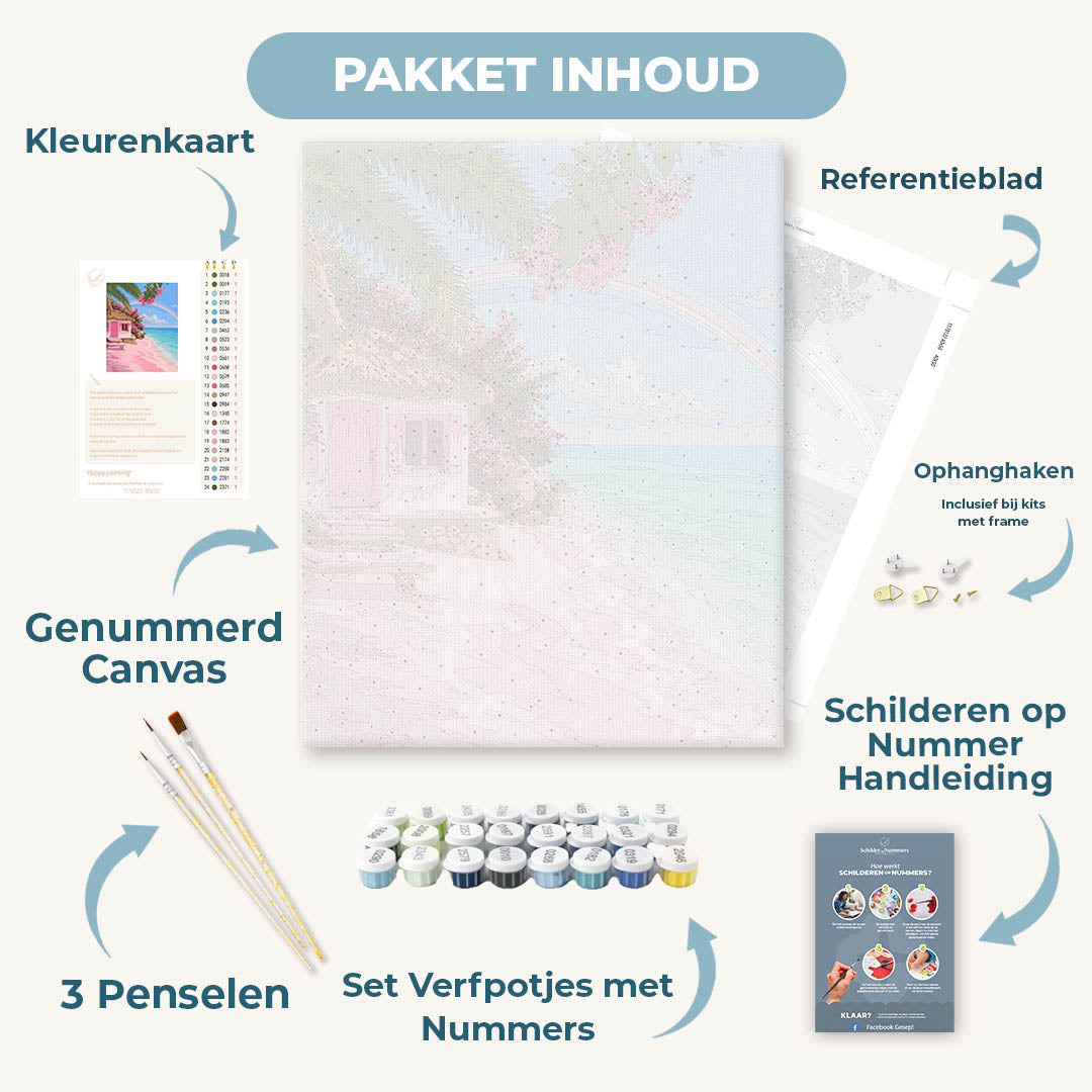 Roze zandstrand