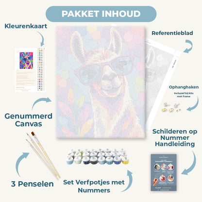 Grappige lama
