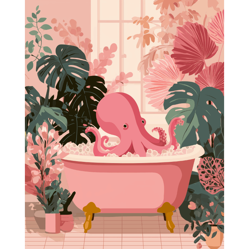 Badende octopus