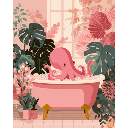 Badende octopus