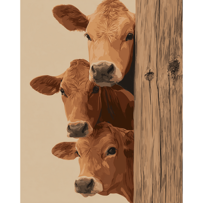 Boerderij trio - Schilder Op Nummers