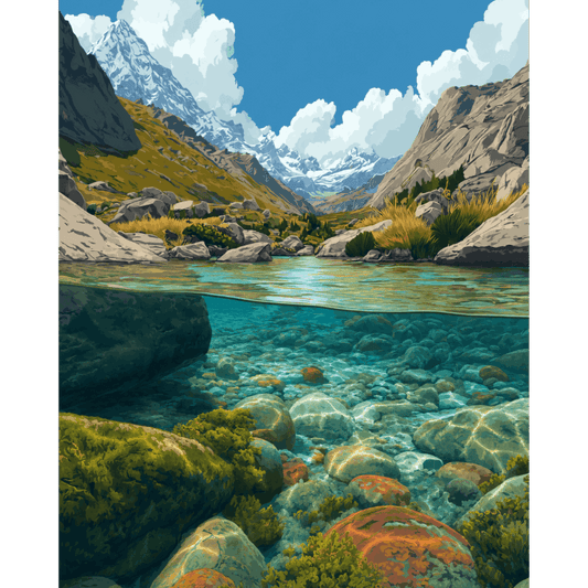 Onder de Rocky Mountains - Schilder Op Nummers