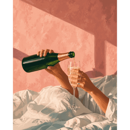 Bubbels in bed