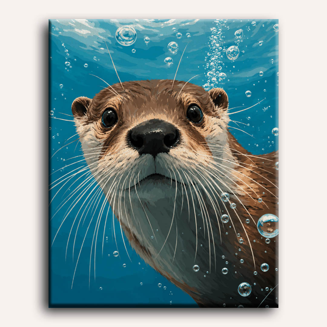 Otter onder water