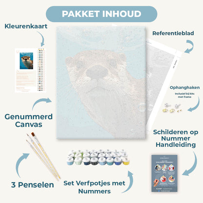 Otter onder water