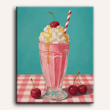 Retro milkshake