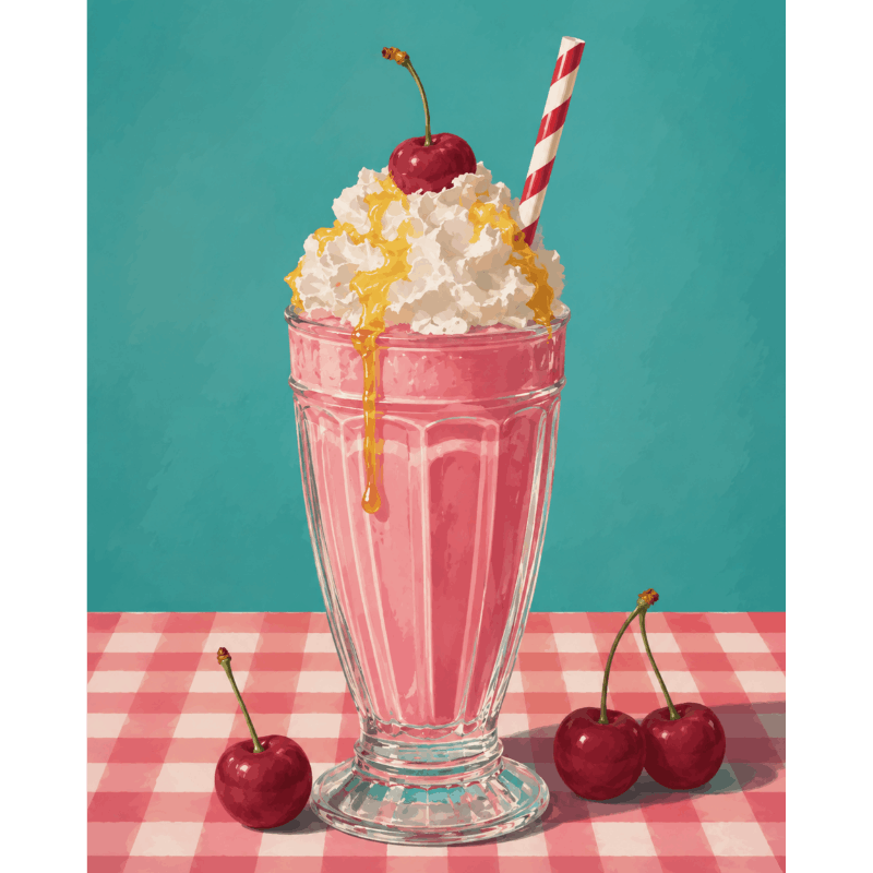 Retro milkshake