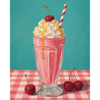 Retro milkshake