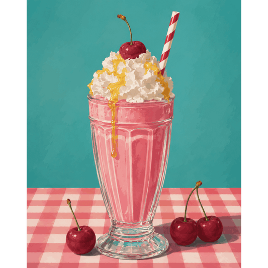 Retro milkshake