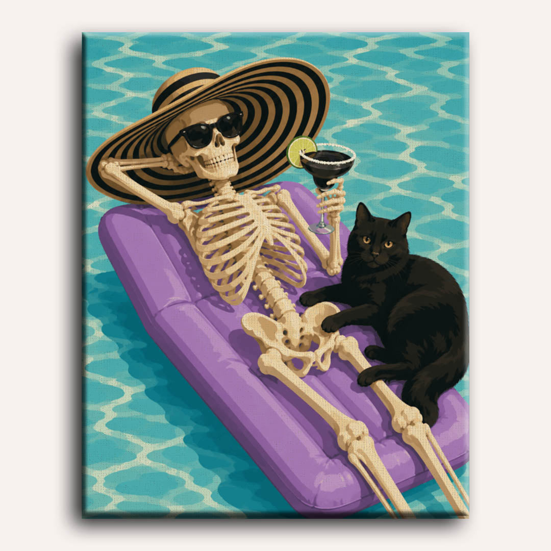 Spookachtig zwemfeest