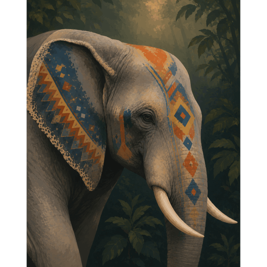 Versierde olifant