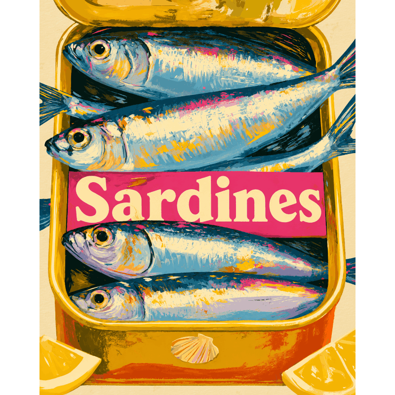 Sardines in blik