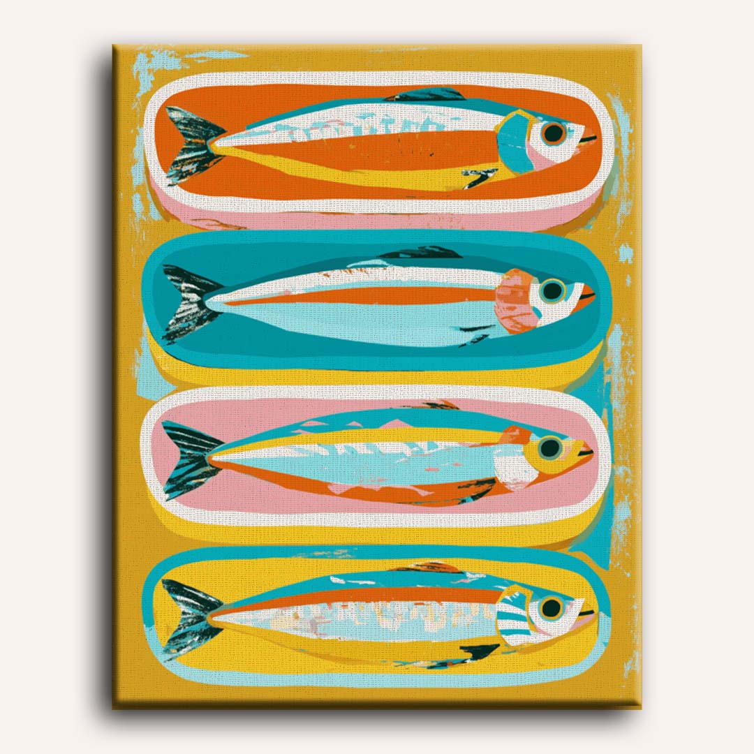 Vier sardines