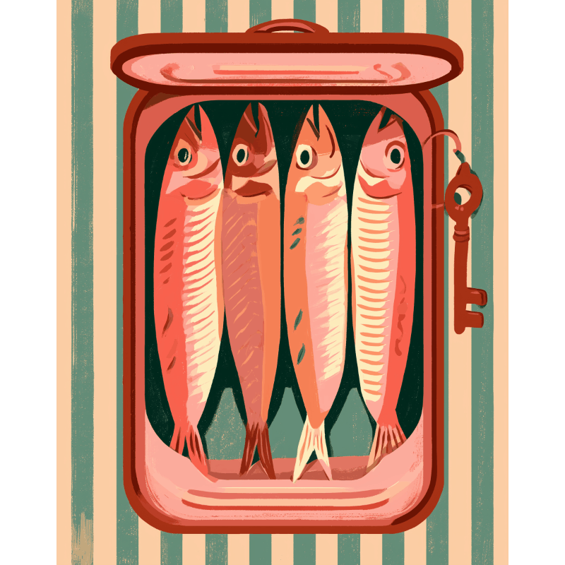 Roze sardines