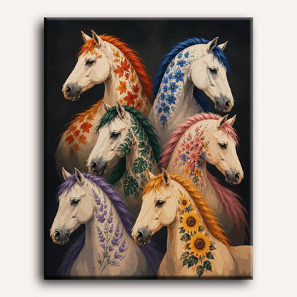 Paarden in bloei