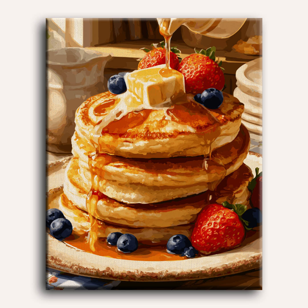 Pannenkoeken bij het ontbijt
