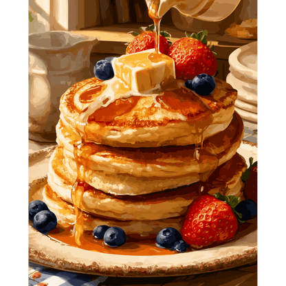 Pannenkoeken bij het ontbijt