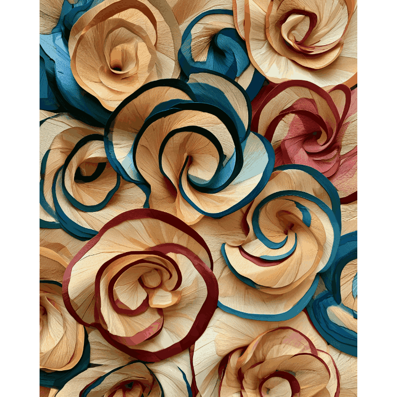 Papieren bloesems