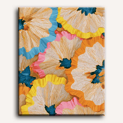 Potlood bloemmozaïek